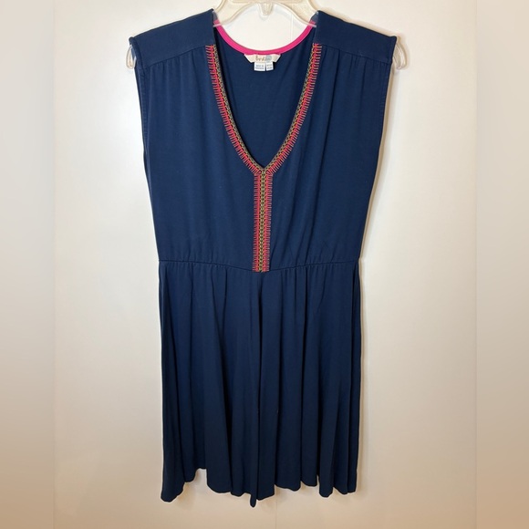 Boden Navy Dress with Pink Trim - Picture 1 of 6